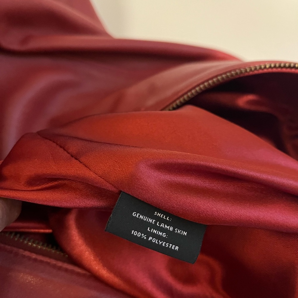 Red Leather Jacket - Picture 6 of 6